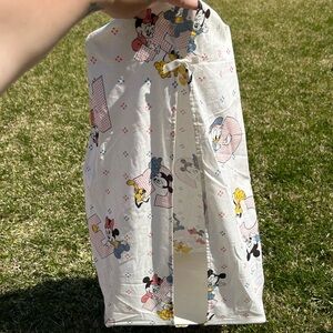 VTG Disney Baby Minnie Mickey Mouse Fabric Pluto White Red Blue Diaper Stacker